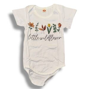 baby bodysuit “little wildflower” NWOT